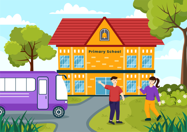 Primary School  Illustration