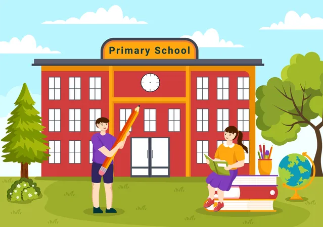 Primary School  Illustration