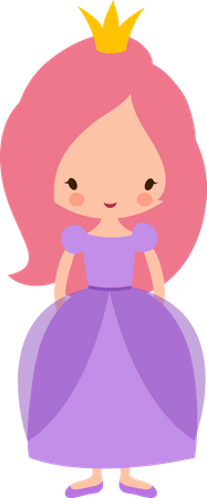 Princess with crown  Illustration