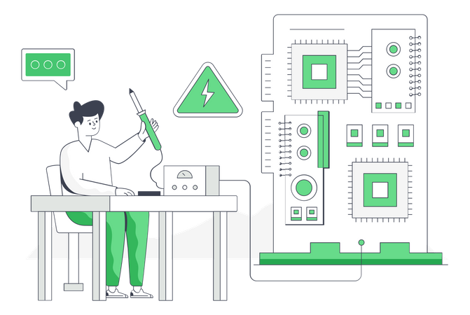 Printed Circuit  Illustration