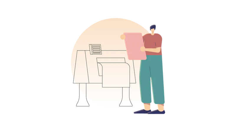 Printing to Delivery  Illustration