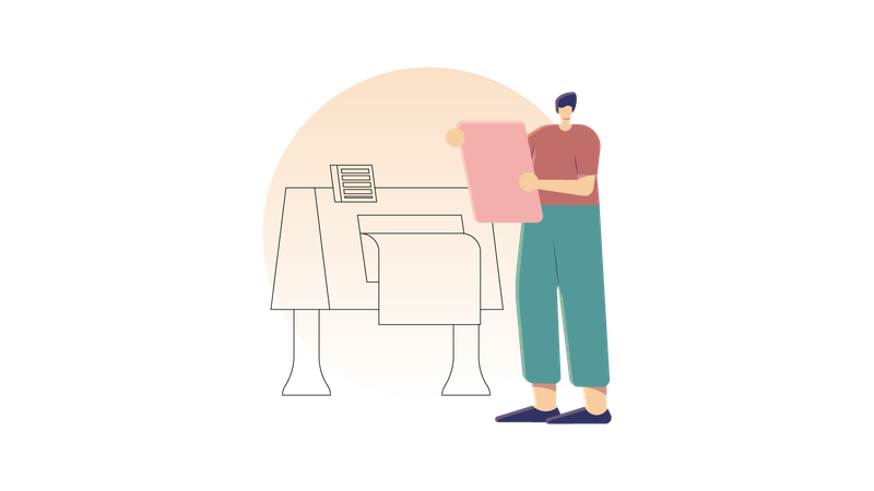 Printing to Delivery  Illustration