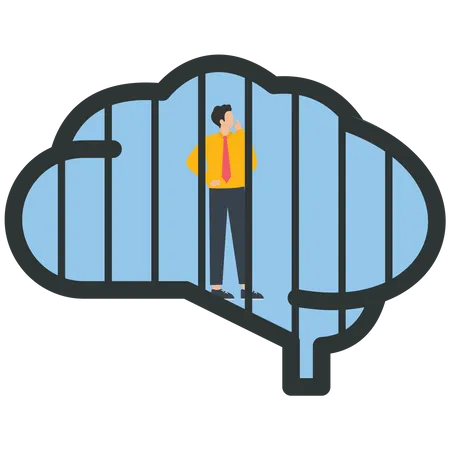 Prisoner Mental Health  Illustration