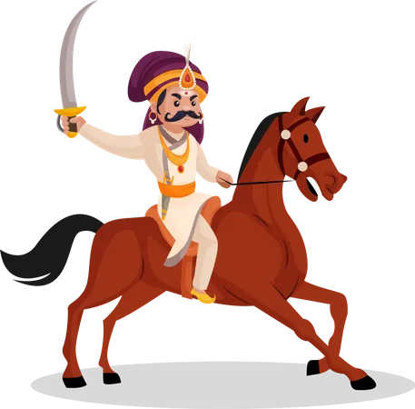 Prithviraj Chauhan part en guerre  Illustration