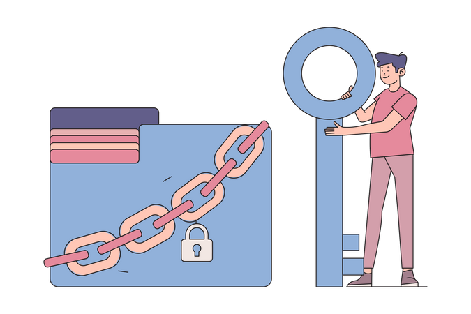 Privacidad de datos  Illustration