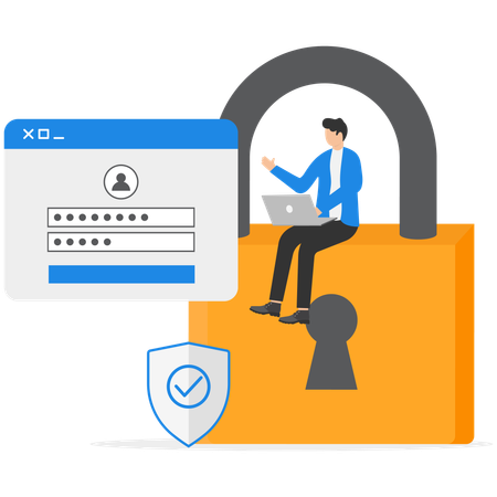 Privacidade confidencial  Ilustração