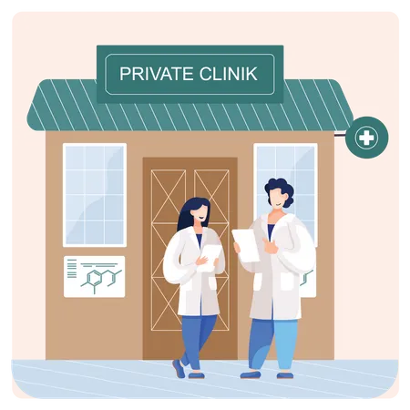 Private clinic  Illustration