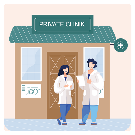 Private clinic  Illustration