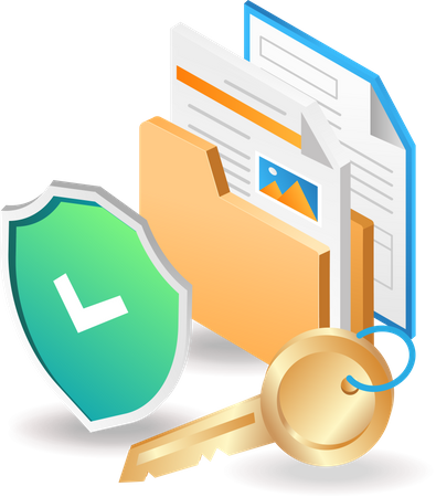 Private data folder lock  Illustration