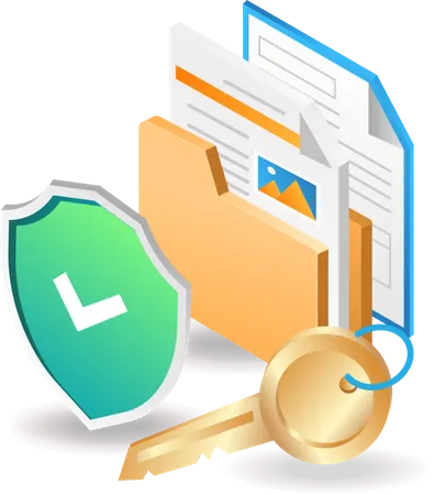 Private data folder lock  Illustration