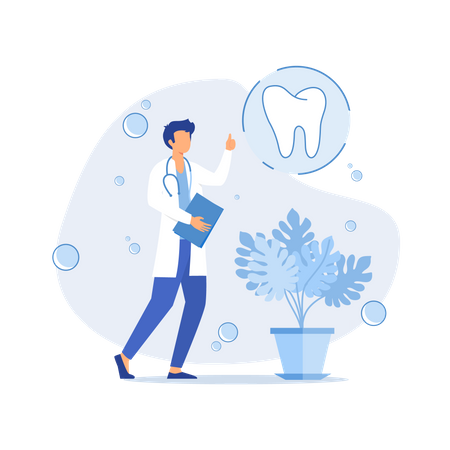 Private dental service  Illustration