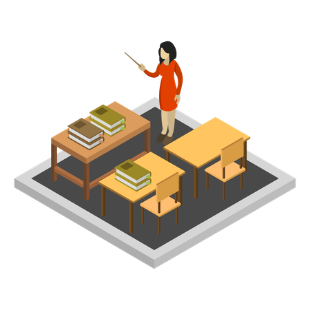 Private school  Illustration