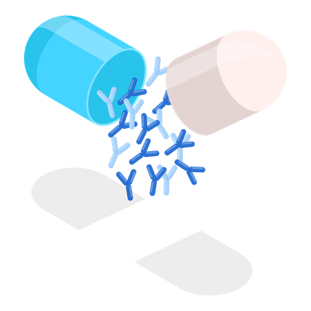 Probiotics Pills  Illustration