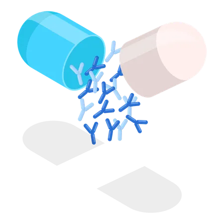 Probiotics Pills  Illustration