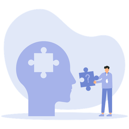 Problem memory loss and Clouding of the mind  Illustration