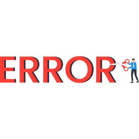 Problem Solving  Cutting Error Word Business  Illustration