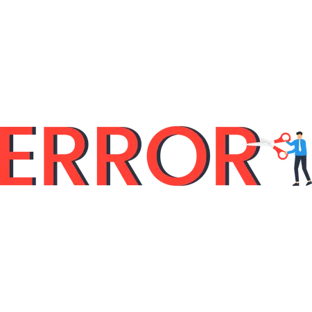 Problem Solving  Cutting Error Word Business  Illustration