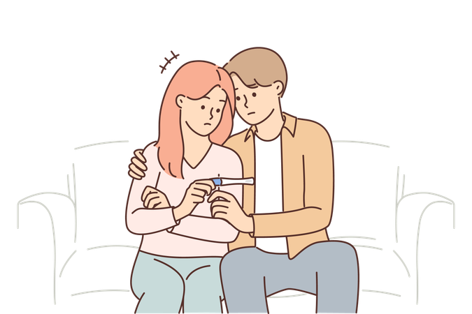 Problema de infertilidade em homem e mulher  Illustration