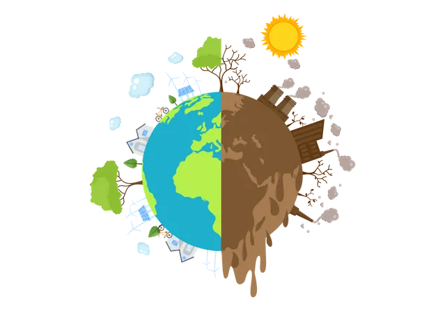 Problème climatique  Illustration