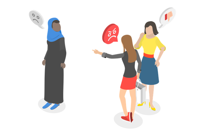 Problèmes sociaux et discrimination religieuse  Illustration