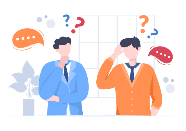 Problemlösung im Geschäftsteam  Illustration