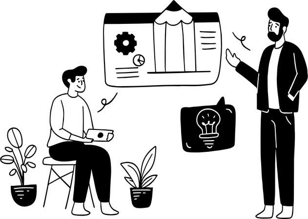 Proceso creativo empresarial  Ilustración