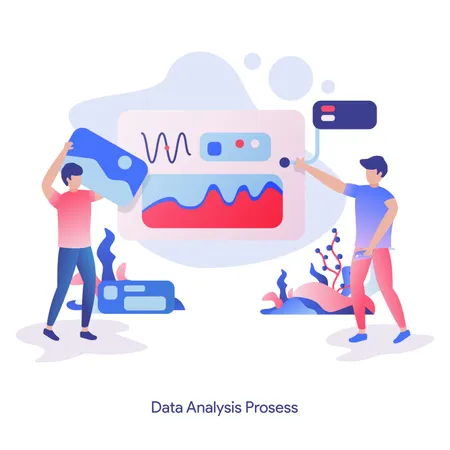 Proceso de análisis de datos  Ilustración