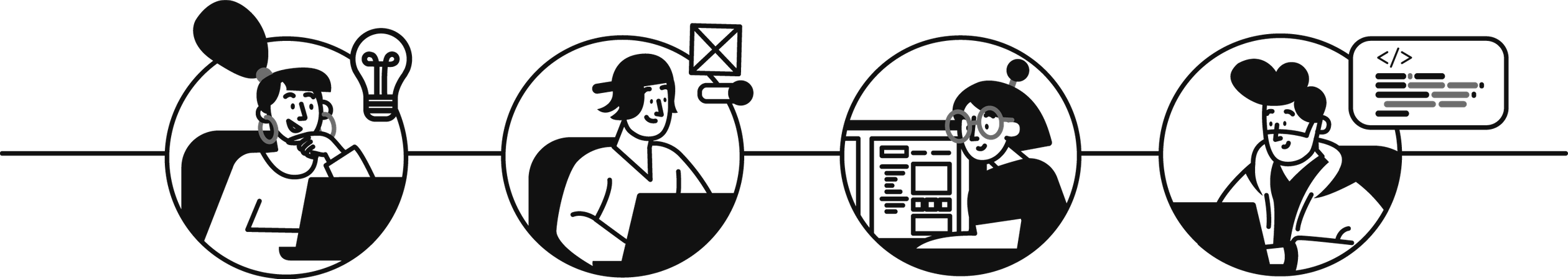 Proceso de desarrollo web  Ilustración