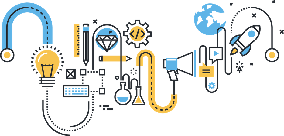 Proceso de diseño web  Ilustración