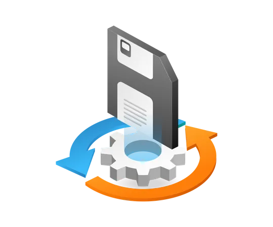 Proceso de recuperación de datos  Ilustración