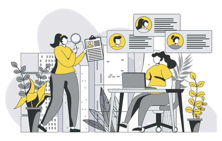 Proceso de Recursos Humanos  Illustration