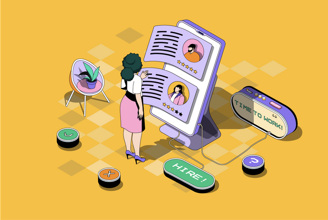 Proceso de Recursos Humanos  Illustration