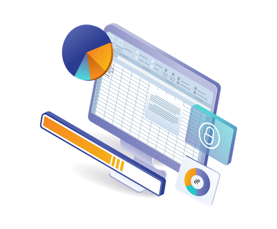 Process of loading analyst Excel data  Illustration