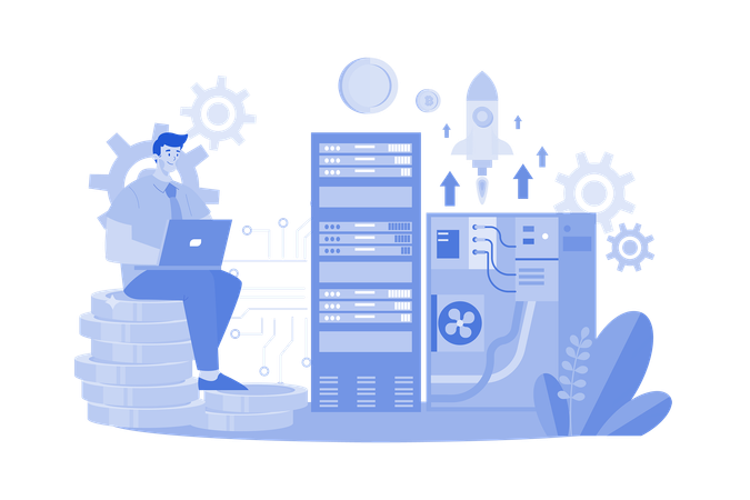 Processamento de big data  Ilustração