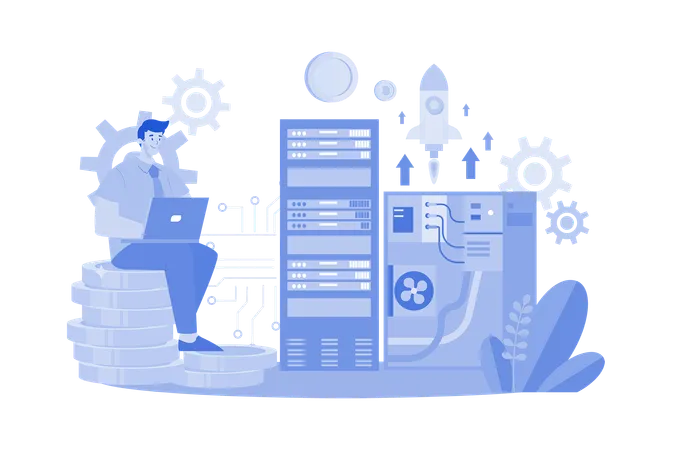 Processamento de big data  Ilustração