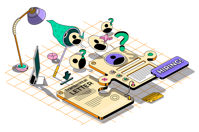 Processo de contratação  Ilustração