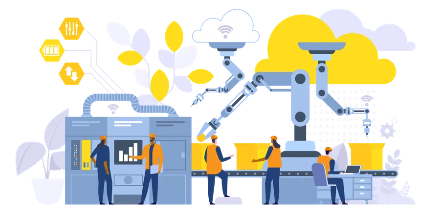 Processo de fabricação inteligente  Illustration