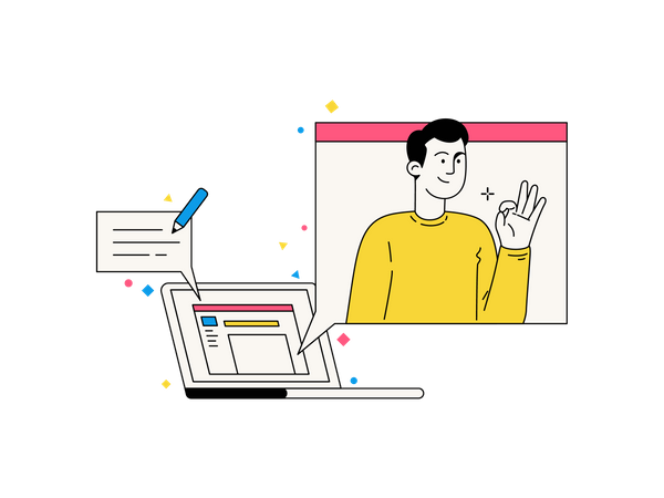 Processo de feedback  Ilustração