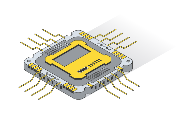 Processor Chip  Illustration