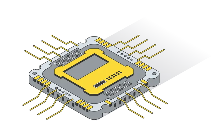 Processor Chip  Illustration