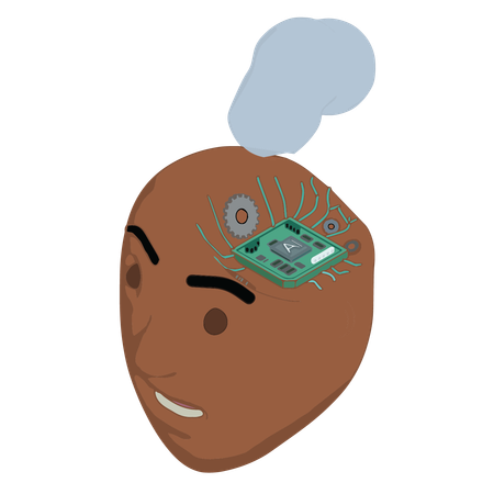 Processor Chip  일러스트레이션
