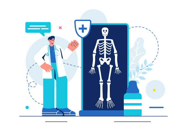 Processus de radiographie  Illustration