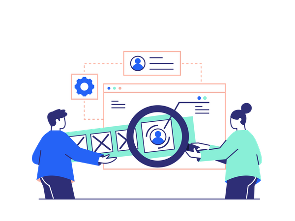 Processus d'embauche des employés  Illustration