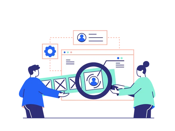 Processus d'embauche des employés  Illustration