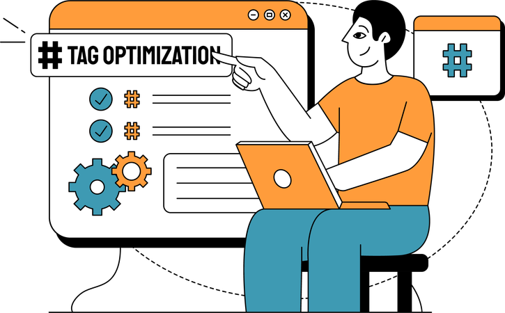 Processus d'optimisation des balises  Illustration