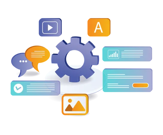 Processus d'infographie commerciale  Illustration