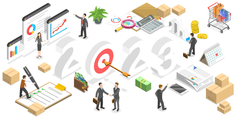 Procurement Planning In New Year 2023  Illustration