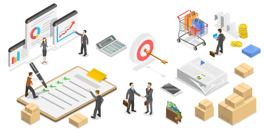 Procurement Process of Acquiring Goods  Illustration