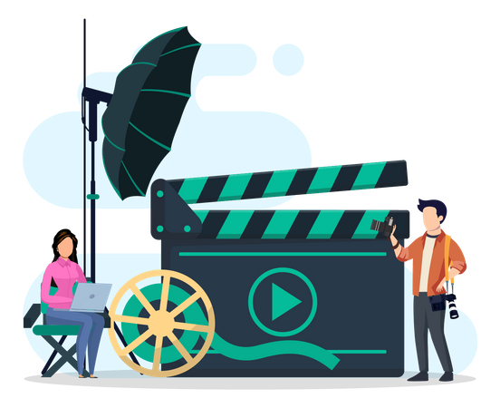 Produccion de pelicula  Ilustración