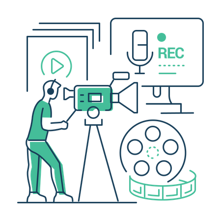 Producción de vídeo  Illustration